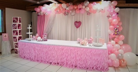 kirderparty desserttisch ballonsbogen rosa.jpg